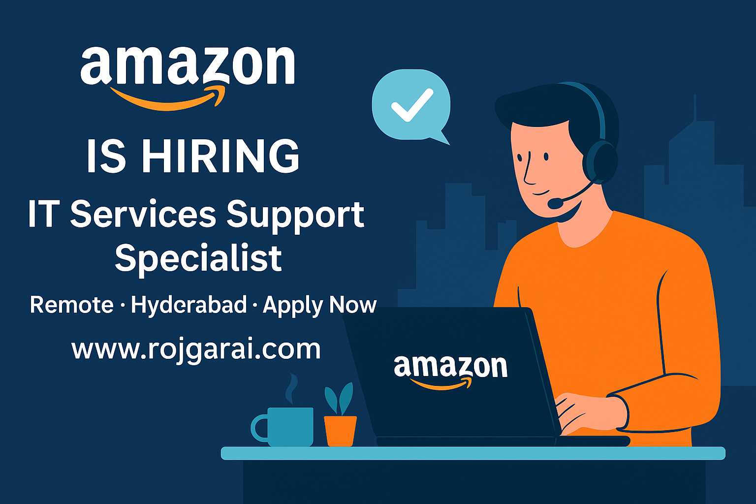 Amazon is Hiring IT Services Support Specialist | Work from Home Jobs 2025