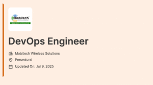 DevOps Engineer work from home